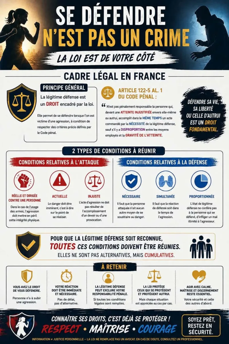 Se défendre n'est pas un crime - La loi est de votre côté