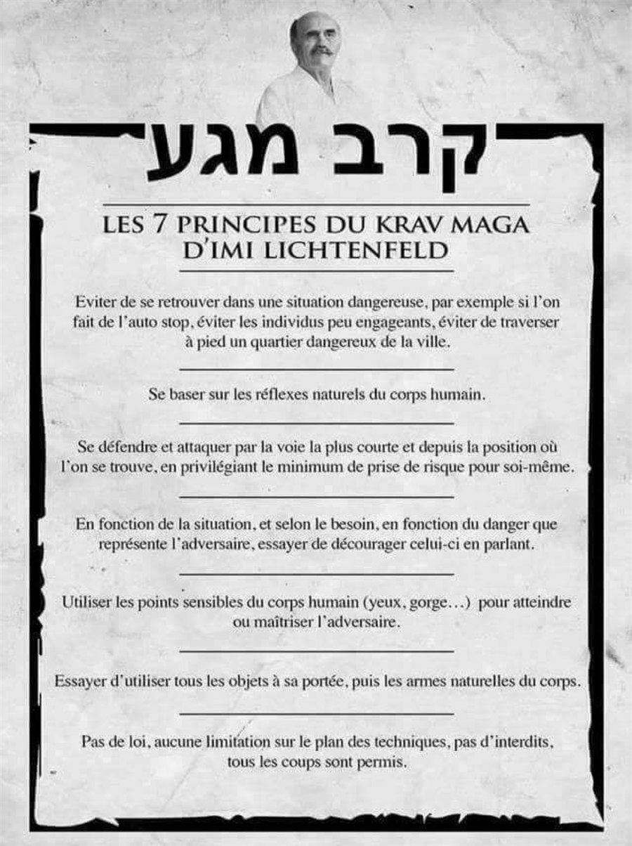 Les 7 principes du Krav-Maga